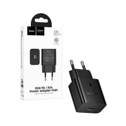 Adaptador Hoco N76 Star de Porta Única PD25W Type-C Preto